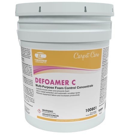 Theochem DEFOAMER C - 5 GL PAIL, Defoamer Carpet Cleaner 100801-99990-1P